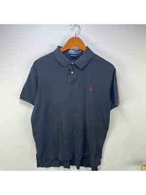 Vintage Polo Ralph Lauren Black Small Pony Shirt Large